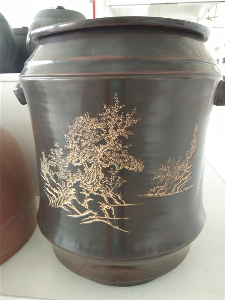 坭兴陶水罐,钦州坭兴陶罐